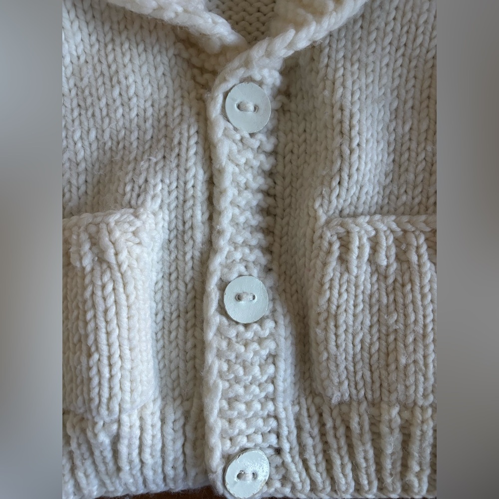 Handmade GOGO “Bride” Short Cardi Sweater One Size - Picture 6 of 10